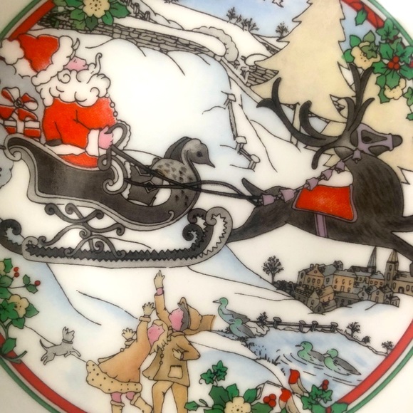 CHRISTMAS VINTAGE ROYAL DOULTON 1990 Plate H.5166 Collectable - Picture 2 of 5